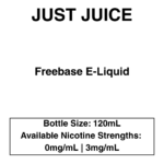 Just Juice - Freebase- 70/30 - 120ml - 3mg