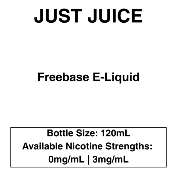Just Juice - Freebase- 70/30 - 120ml - 3mg - Image 1