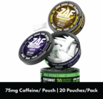 ZAF Caffeine Pouch - 20 pouches per pack - 75mg Caffeine per pouch