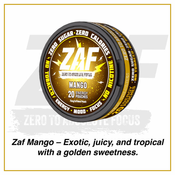 ZAF Caffeine Pouch - 20 pouches per pack - 75mg Caffeine per pouch - Image 7