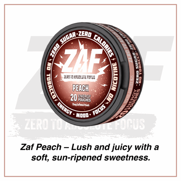 ZAF Caffeine Pouch - 20 pouches per pack - 75mg Caffeine per pouch - Image 9