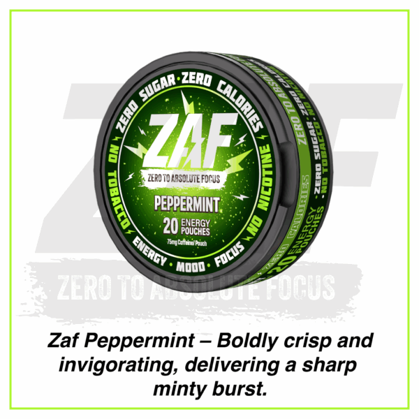 ZAF Caffeine Pouch - 20 pouches per pack - 75mg Caffeine per pouch - Image 10