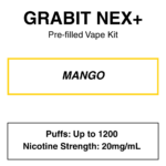 Grabit - Nex+ - Prefilled Vape Kit - 20mg/mL Nicotine - Image 18