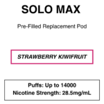 Solo Max - Replacement Pod - 28.5mg/ml Nicotine - 16000 Puffs - Image 17