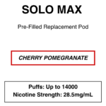 Solo Max - Replacement Pod - 28.5mg/ml Nicotine - 16000 Puffs - Image 20