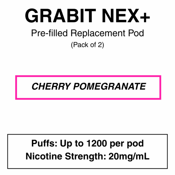 Grabit - Nex+ - Prefilled Replacement Pod - 20mg/mL Nicotine - Image 3