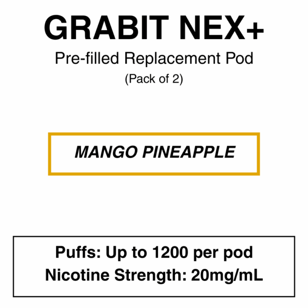 Grabit - Nex+ - Prefilled Replacement Pod - 20mg/mL Nicotine - Image 4