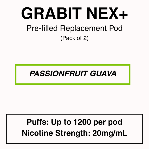 Grabit - Nex+ - Prefilled Replacement Pod - 20mg/mL Nicotine - Image 5