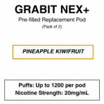 Grabit - Nex+ - Prefilled Replacement Pod - 20mg/mL Nicotine - Image 6