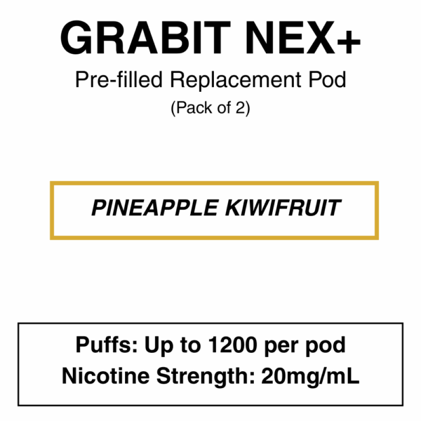 Grabit - Nex+ - Prefilled Replacement Pod - 20mg/mL Nicotine - Image 6