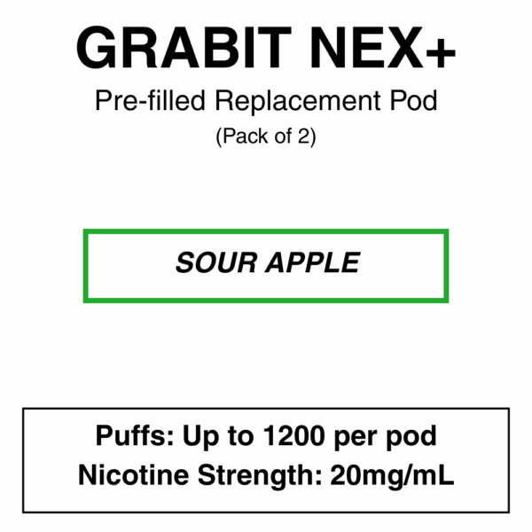 Grabit - Nex+ - Prefilled Replacement Pod - 20mg/mL Nicotine - Image 7