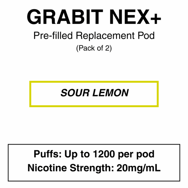 Grabit - Nex+ - Prefilled Replacement Pod - 20mg/mL Nicotine - Image 9