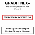 Grabit - Nex+ - Prefilled Replacement Pod - 20mg/mL Nicotine - Image 11