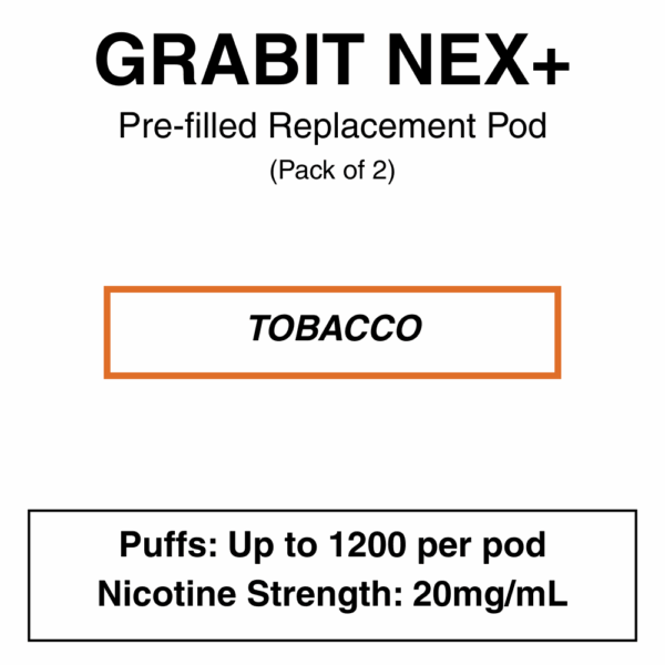 Grabit - Nex+ - Prefilled Replacement Pod - 20mg/mL Nicotine - Image 12