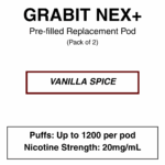 Grabit - Nex+ - Prefilled Replacement Pod - 20mg/mL Nicotine - Image 13