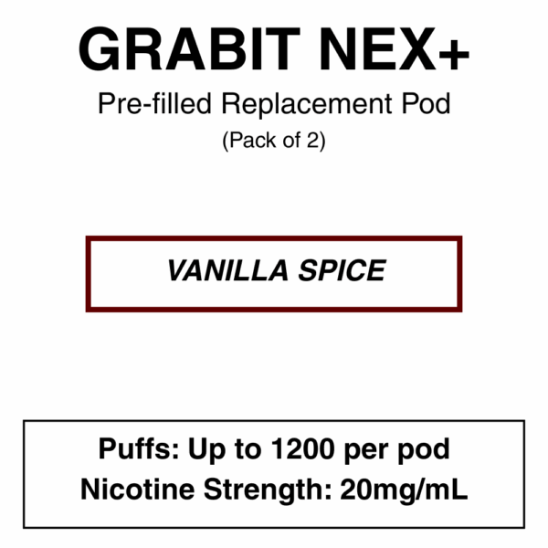 Grabit - Nex+ - Prefilled Replacement Pod - 20mg/mL Nicotine - Image 13