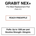 Grabit - Nex+ - Prefilled Replacement Pod - 20mg/mL Nicotine - Image 14