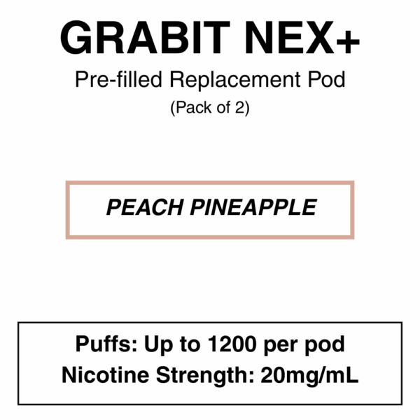 Grabit - Nex+ - Prefilled Replacement Pod - 20mg/mL Nicotine - Image 14