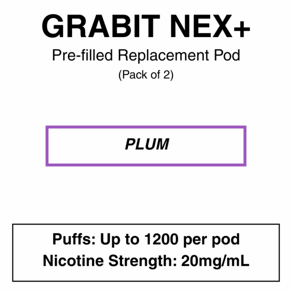Grabit - Nex+ - Prefilled Replacement Pod - 20mg/mL Nicotine - Image 17