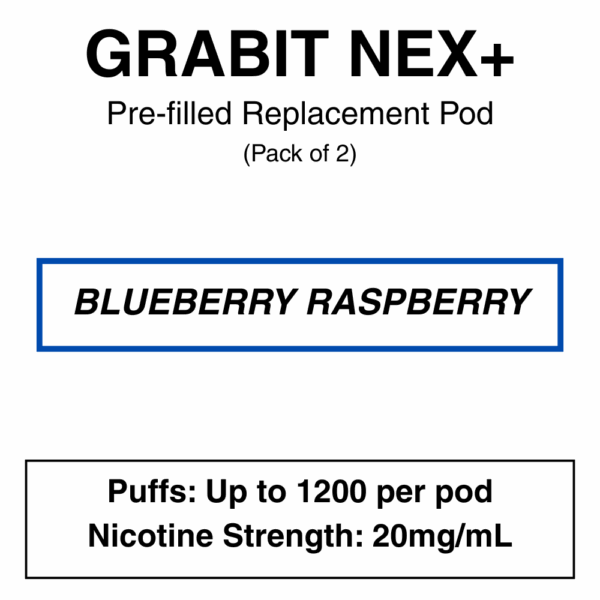 Grabit - Nex+ - Prefilled Replacement Pod - 20mg/mL Nicotine - Image 16