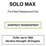 Solo Max - Replacement Pod - 28.5mg/ml Nicotine - 16000 Puffs - Image 2