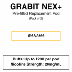 Grabit - Nex+ - Prefilled Replacement Pod - 20mg/mL Nicotine - Image 2