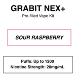 Grabit - Nex+ - Prefilled Vape Kit - 20mg/mL Nicotine - Image 19