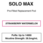 Solo Max - Replacement Pod - 28.5mg/ml Nicotine - 16000 Puffs - Image 3