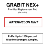 Grabit - Nex+ - Prefilled Replacement Pod - 20mg/mL Nicotine - Image 22