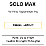 Solo Max - Replacement Pod - 28.5mg/ml Nicotine - 16000 Puffs - Image 9