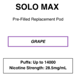 Solo Max - Replacement Pod - 28.5mg/ml Nicotine - 16000 Puffs - Image 10