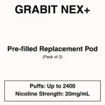 Grabit - Nex+ - Prefilled Replacement Pod - 20mg/mL Nicotine