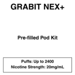Grabit - Nex+ - Prefilled Vape Kit - 20mg/mL Nicotine