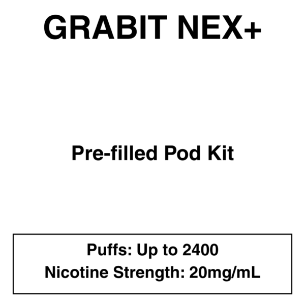 Grabit - Nex+ - Prefilled Vape Kit - 20mg/mL Nicotine - Image 1