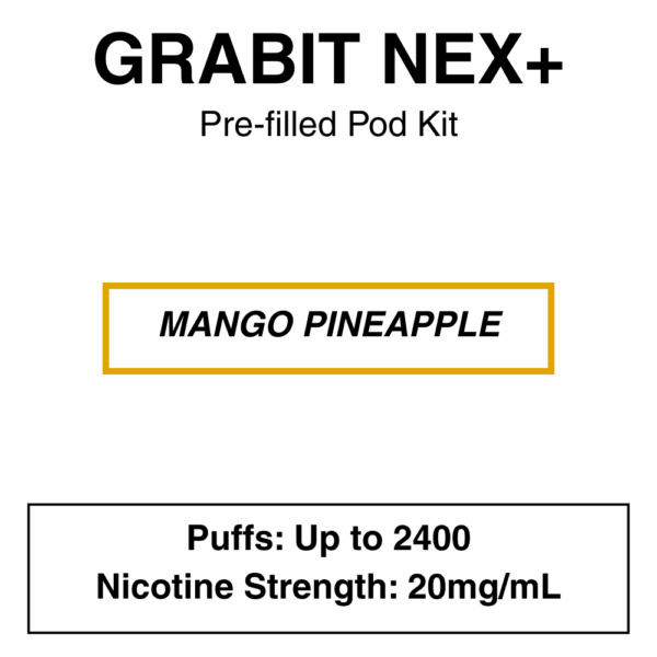 Grabit - Nex+ - Prefilled Vape Kit - 20mg/mL Nicotine - Image 5