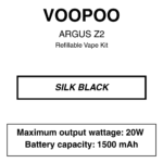 Voopoo - Argus Z2 - Refillable Starter Kit - Image 2