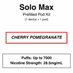 Solo Max - Closed Pod Vape Kit - 28.5mg/ml Nicotine - 7000 Puffs - Image 4