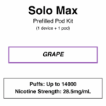 Solo Max - Closed Pod Vape Kit - 28.5mg/ml Nicotine - 7000 Puffs - Image 5