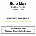Solo Max - Closed Pod Vape Kit - 28.5mg/ml Nicotine - 7000 Puffs - Image 6