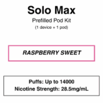 Solo Max - Closed Pod Vape Kit - 28.5mg/ml Nicotine - 7000 Puffs - Image 8