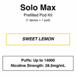 Solo Max - Closed Pod Vape Kit - 28.5mg/ml Nicotine - 7000 Puffs - Image 11