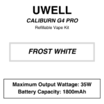 UWELL - Caliburn G4 Pro - Refiilable Starter Kit - Image 6