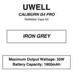 UWELL - Caliburn G4 Pro - Refiilable Starter Kit - Image 4