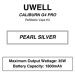 UWELL - Caliburn G4 Pro - Refiilable Starter Kit - Image 3