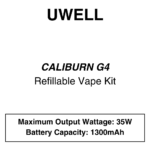 Uwell - Caliburn G4 - Refillable Vape Kit