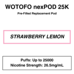 Wotofo - Nexpod 25K - Prefilled Replacement Pod - Image 24