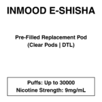 Inmood E-Shisha - Prefilled Replacement Pod - 30000 Puffs