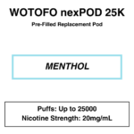 Wotofo - Nexpod 25K - Prefilled Replacement Pod - Image 14