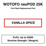 Wotofo - Nexpod 25K - Prefilled Replacement Pod - Image 3