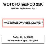 Wotofo - Nexpod 25K - Prefilled Replacement Pod - Image 2